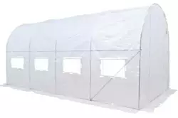 Теплица садовая, парник Польша 2,5x4x2 м 4 секции белая 10м2 Теплица садовая, парник Польша 2,5x4x2 м 4 секции белая 10м2