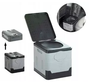 ПОРТАТИВНИЙ ТУРИСТИЧНИЙ ТУАЛЕТ 20л 200кг   ASIV-GREY1236 ПОРТАТИВНИЙ ТУРИСТИЧНИЙ ТУАЛЕТ 20л 200кг   ASIV-GREY1236